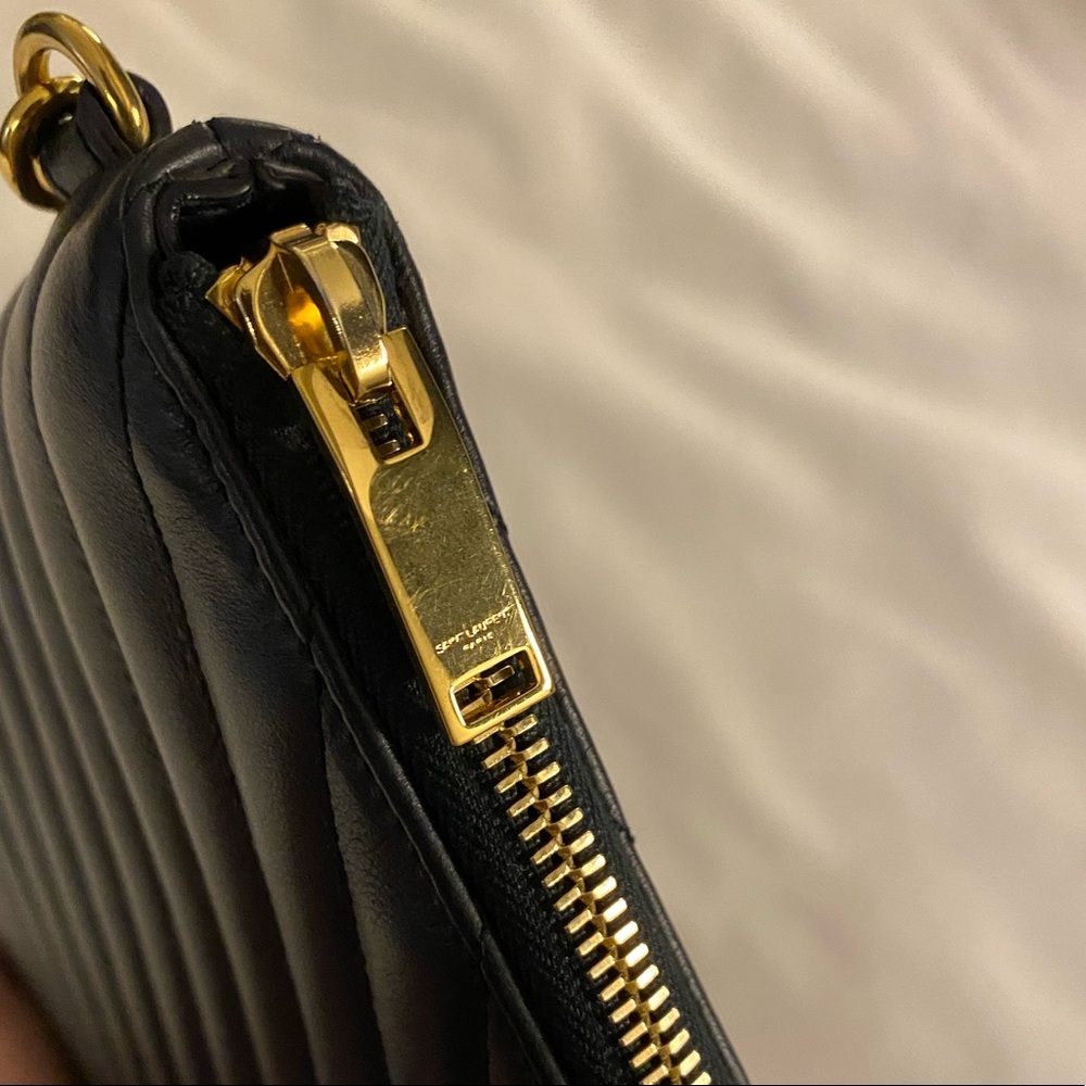 YSL Monogram Document/Tablet Holder in Matelasse Leather - Picture 3 of 7
